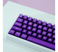 Set di 142 copritasti doubleshot in PBT, profilo SA, viola, compatibili con tastiere meccaniche da 61/64/87/104/108 tasti con switch Cherry MX