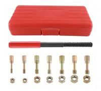 Set di 15 cacciaviti for filettatura metrica, 7 misure M6, M8, M10, M12, kit di riparazione, assortimento di restauratori durevoli for elementi di fissaggio