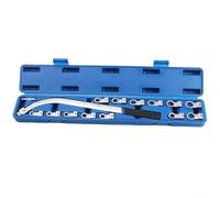 Set di 15 chiavi a bussola per ventola del motore, con 5 prese a E e 8 bussole esagonali per lavori con puleggia e bullone della cintura