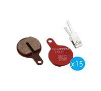 Set di 15 coppie di pastiglie freno organiche tektro l10 11