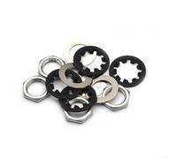 Set di 15 dadi e rondelle potenziometrici, hardware in metallo cromato per potenziometri con filettatura da 3/8"-32, adatti per jack di uscita CTS, esclusi per mini pot e per interruttori a levetta