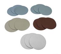 Set di 15 dischi di carta vetrata per lucidatura da 12,7 cm, per trattamento superficiale, include diverse dimensioni di grana per esigenze di finitura di legno e metallo (15 pezzi)