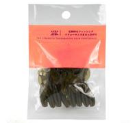 Set di 15 esche morbide in silicone con aroma di gamberetti e colorazione a spirale per un uso efficace in fiumi, laghi e stagni per catturare la spigola (oro nero)