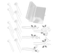 Set di 15 forcine per capelli da sposa, con strass, perle, fiore, per spose e damigelle d'onore, eventi formali
