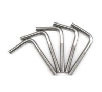 (Set di 15) M8x80mm bulloni di ancoraggio a forma di L in acciaio inox 304 ad angolo retto lunghi e quadrati
