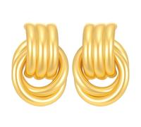 Set di 15 paia di orecchini in acciaio chirurgico per orecchie sensibili, piccoli orecchini a cerchio con sfera di opale e zirconi, con retro piatto, placcato oro 18 carati, gioielli per cartilagine