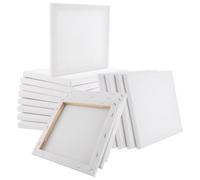 Set Di 15 Pezzi Tele Per Dipingere, 20 X 20 Cm Tele Da Dipingere，telo Per Pittura Senza Acidi, Per Pennarelli, Gouache, Acrilico, Acquerello, Pittura A Olio, Disegno A Matita E Pittura A Olio