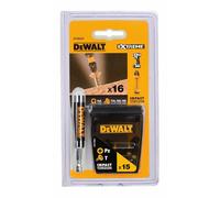 Set di 15 punte a impatto TX15 TX20 TX25 con adattatore PZ2 da 1/4" Dewalt DT705
