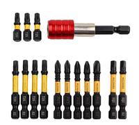 Set di 15 punte per cacciavite con porta punte, 15 pezzi, 14 cacciaviti, adatto per la casa e lo stoccaggio specificamente per T20, dall'elettronica al montaggio di mobili