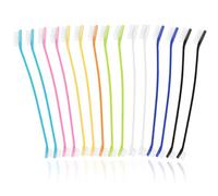 Set di 15 spazzolini da denti per cani, a doppia testa, per cani e gatti, setole morbide per una pulizia dentale delicata, spazzola per denti per cani di piccola e grande taglia