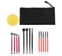 Set di 15 strumenti per la modellazione in argilla polimerica, kit multiuso per scultura e intaglio con coltello in silicone, forniture per ceramica e lavorazione dell’argilla,