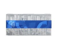 Set di 150 stencil professionali in gel per unghie, controllo preciso della lunghezza, asciugatura rapida, manicure per salone e casa, risparmio di tempo, stampi per unghie con polimerizzazione UV e