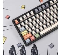 Set di 150 tasti retrò Manga Keycaps PBT Dye Sub Cherry Profile Manga Canvas Keycap Set adatto per tastiera Wooting 61/65/87/104/108 Cherry Mx Switch tastiere meccaniche