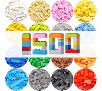 Set di 1500 mattoni da costruzione classici (forme e dimensioni assortite), compatibili con tutte le principali marche di blocchi di costruzione, regalo creativo fai da te per bambini dai 6 anni in su
