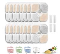 Set Di 16+4 Filtri Per Fontana D'acqua Applicabili A Catit Pixi, Sistema Di Triplo Filtraggio, Filtro Di Ricambio Con Resina E Carbone Attivo Ammorbidisce Efficacemente L'acqua E Rimuove Le Impurità