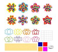 Set di 16 adesivi per finestra primavera - 8 modelli Window Color DIY adesivi finestra fiori e farfalle decorazione primavera creativa con nastro biadesivo e guida - 4 colori