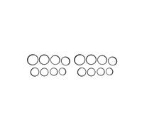 Set di 16 Anelli Adattatore Step-, Include 49-52 mm, 52-55 mm, 55-58 mm, 58-62 mm, 62-67 mm, 67-72 mm, 72-77 mm, 77-82 mm-Nero