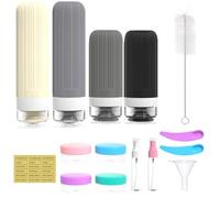 Set di 16 Bottiglie da Viaggio In Silicone, Bottiglie da Viaggio per Articoli da Toeletta, Bottiglie da Toilette Ricaricabili a Prova di Perdite per Shampoo e Balsamo Elementi Essenziali da Vi ColorG