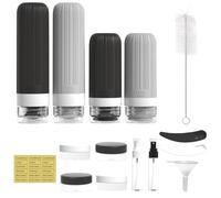 Set di 16 Bottiglie da Viaggio In Silicone, Bottiglie da Viaggio per Articoli da Toeletta, Bottiglie da Toilette Ricaricabili a Prova di Perdite per Shampoo e Balsamo Elementi Essenziali da Vi ColorK