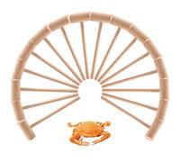 Set di 16 mazzuole per granchi in legno naturale, manici lisci non finiti, 18 x 6,1 cm, riutilizzabili, comodi per una facile rottura
