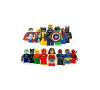 Set di 16 minifigure dei supereroi Avengers DC, compatibile con Lego