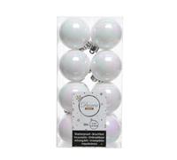 Set di 16 Palle di Natale Atia Bianco