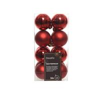 Set di 16 Palle di Natale Catia Rosso
