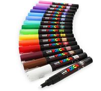 Set Di 16 Pennarelli Per Arte Uni POSCA PC-1M In Astuccio Di Plastica