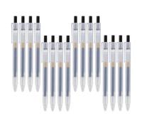 Set di 16 Penne a Sfera con Inchiostro Gel, Punta da 0.5 mm, Design Elegante e Ergonomico, Ideale per Scrittura, Disegno e Prendere Appunti, Nero，Leggerezza e Comfort per Lunga Scrittura