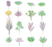 Set di 16 piante grasse artificiali, realistiche, per decorare la casa, la scrivania, l'ufficio, le piante da interno