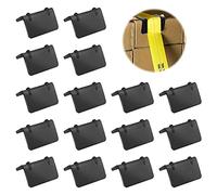 Set di 16 protezioni per bordi per merce tesa Con cricchetto, cinghie di ancoraggio, sicurezza angolare, protezione per camion - per cinghie di ancoraggio con larghezza 25 mm