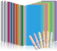 Set di 16 segnalibri per dislessia, strisce guida per la lettura di 2 misure, con 6 strisce evidenziatrici, sovrapposizioni colorate e strisce per evidenziare, strumenti di lettura per dislessia ADHD