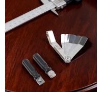 Set di 16 spessimetri metrici e imperiali con manico rosso per la misurazione del gioco di grandi dimensioni, strumento di spessore 127 mm