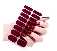 Set di 16 strisce adesive per unghie, per lampada UV, 3D, adesivi per nail art, adesivi autoadesivi, facili da rimuovere, senza bolle