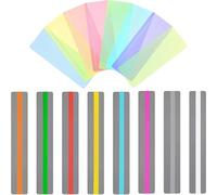 Set di 16 Strisce di Lettura Guidate, Aiuto alla Lettura, Righello di Sovrapposizione per Dislessia, Supporto di Lettura per Bambini, Supporto di Lettura per Dislessia