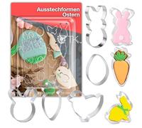 Set di 16 tagliabiscotti Pasqua - Tagliabiscotti coniglietto pasquale & tagliabiscotti & tagliabiscotti e stampo per biscotti (set di 16)