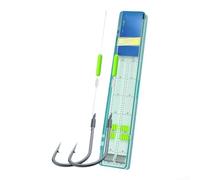 Set di 16 terminali pre-legati per carpa d'acqua dolce, spigola, panfish, fluorocarburo, nylon, lunghezza 25 cm, punti di forza 0,8 1,0 1,2 (D-Line 1#)