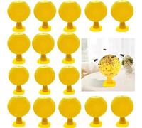 Set di 16 trappole per mosche di frutta gialle palle di insetti appiccicosi, naturale ed ecologico trappola per mosche di frutta, formiche, zanzare e ragni, il frutteto, il mercato, le p