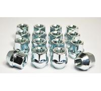 Set Di 16 X M12 X 1.25, Dadi In Lega Esagonali A Cielo Aperto Da 19Mm (Argento)