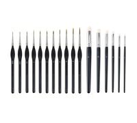 Set di 17 Pennelli In Miniatura per Modellismo, , Olio e Acrilico K9S9