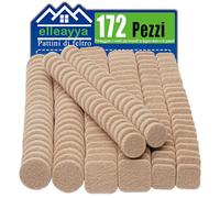 Set di 172 Feltrini Adesivi,feltrini sedie,filtrini sotto la sedia,5 mm di spessore,Feltrini per Sedie Rotondi e Quadrati,Beige