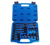 Set di 18 accessori per utensili da 1/4 3/8 1/2 pollici e design per risparmiare tempo per un'identificazione rapida Set di strumenti di estensione della presa