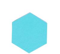 Set di 18 bacheche esagonali in feltro, autoadesive, promemoria for foto, in sughero, piastrelle decorative for pareti in schiuma colorata per Foto, Appunti, Immagine(LIGHT BLUE)