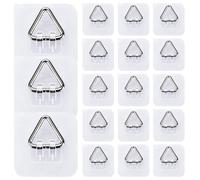Set di 18 ganci per piatti da parete, adesivi invisibili, ganci in acciaio inox per piatti decorativi, quadri, arti e mestieri, decorazioni per la casa