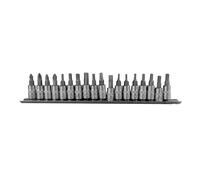 SET DI 18 INSERTI PHILLIPS, PIATTO, ALLEN E TORX CON BUSSOLE 1/4"