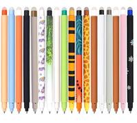 Set di 18 Penne Gel Cancellabili - Erasable Pen Halloween Penne con Inchiostro Cancellabile Termosensibile non rovinano i fogli punta da 0,7 mm colori assortiti e motivi a forma di animali