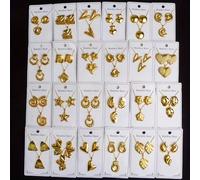 Set di 18 pezzi di orecchini e collana di lusso in acciaio inossidabile, con design geometrici a forma di cuore e conchiglia floreale, con uno stile lucido ispirato a Dubai nel Medio Oriente. Adatto p