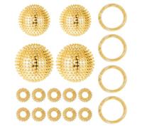 Set di 18 skills - 4 palline per riccio, 4 bracciali per agopressione, 10 anelli per agopressione, set di palline per massaggio magnetico, sfera per agopressione, ideale per alleviare lo stress