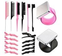 Set di 18 strumenti per intrecciare i capelli, pettine e fermagli per capelli, accessori per capelli