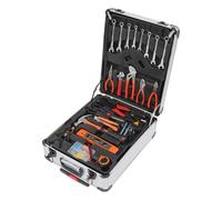 Set di 187 attrezzi Panfudongk, valigetta completa degli attrezzi, argento, 187 pezzi, 4 scomparti, 50.8 x 38.1 x 20.3 cm